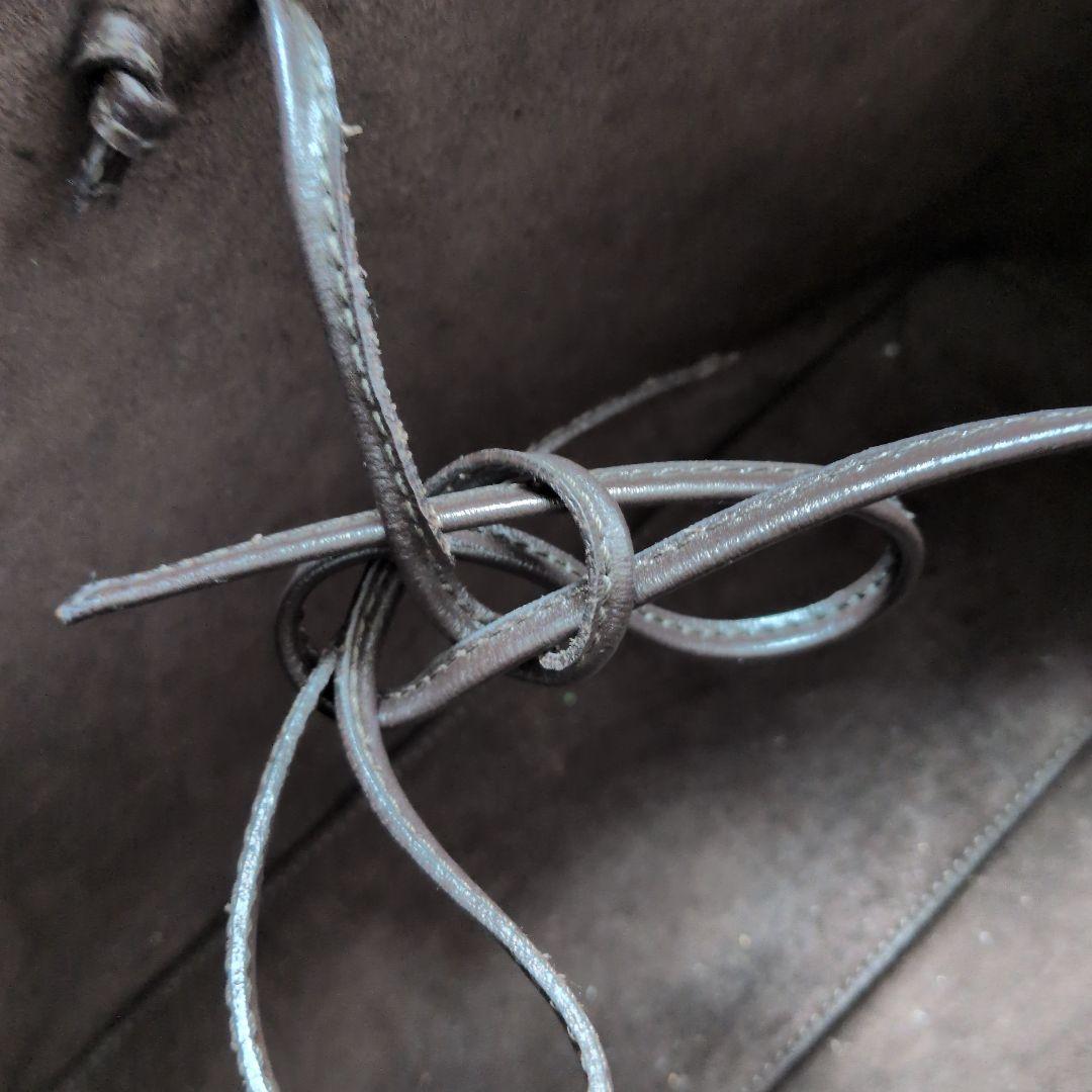 【極美品】BALLY☆Bロゴ　オールレザー　バッグ　ダークブラウン　レディース