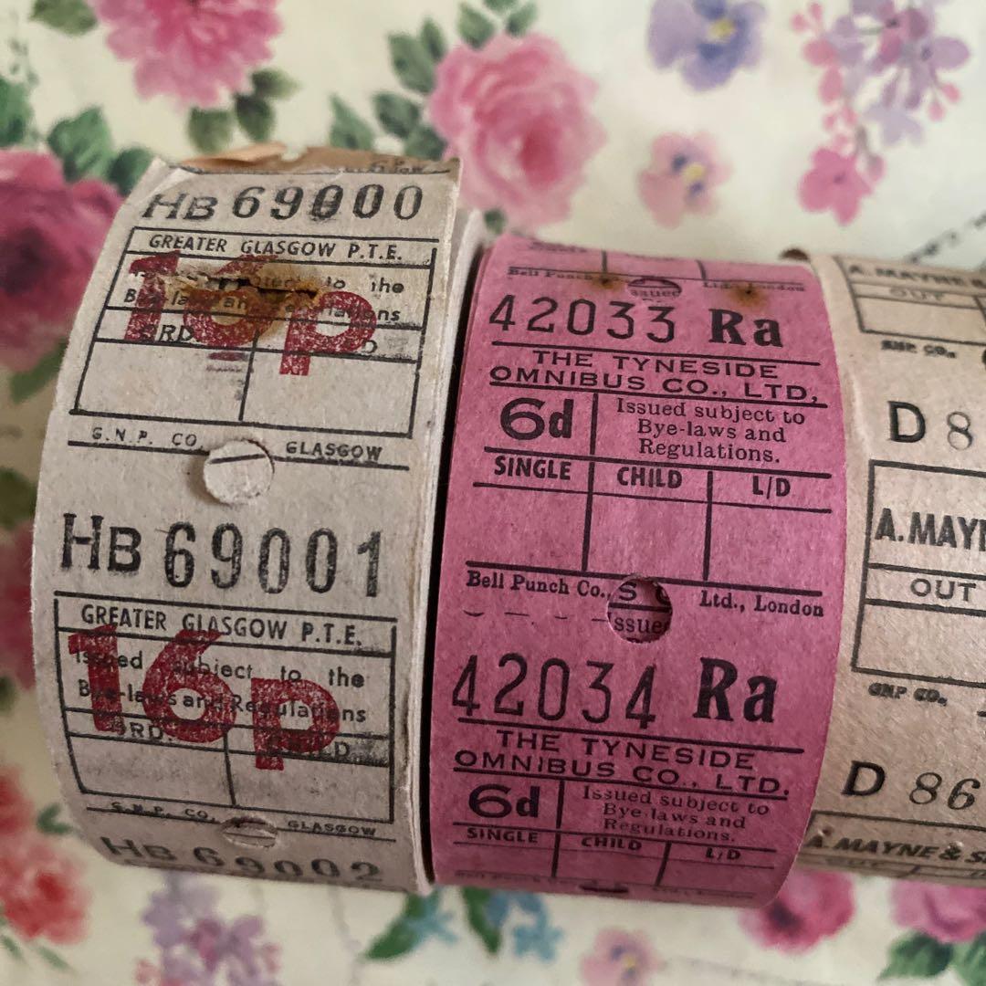 ✩︎レア含✩︎ イギリス　バスロールチケット4巻セット