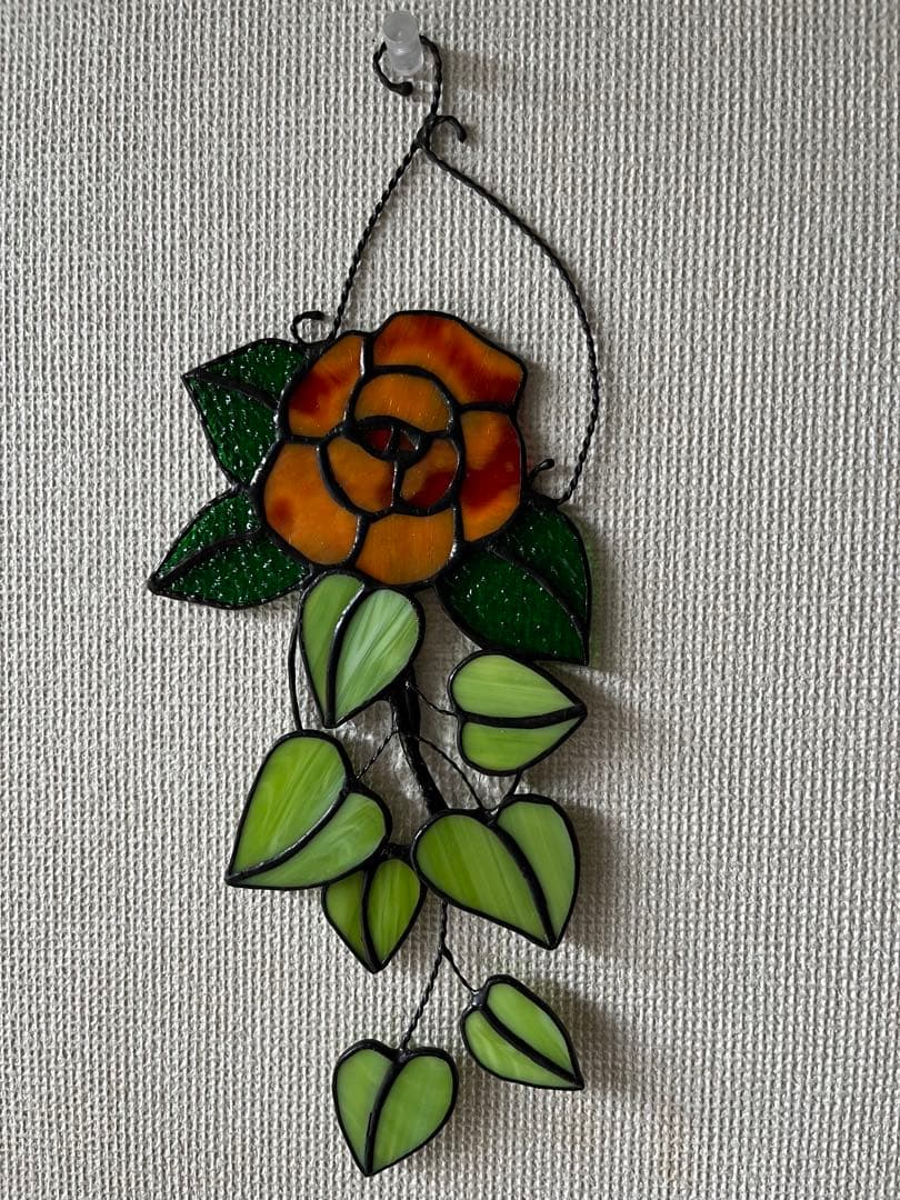 ステンドグラス　一輪挿し