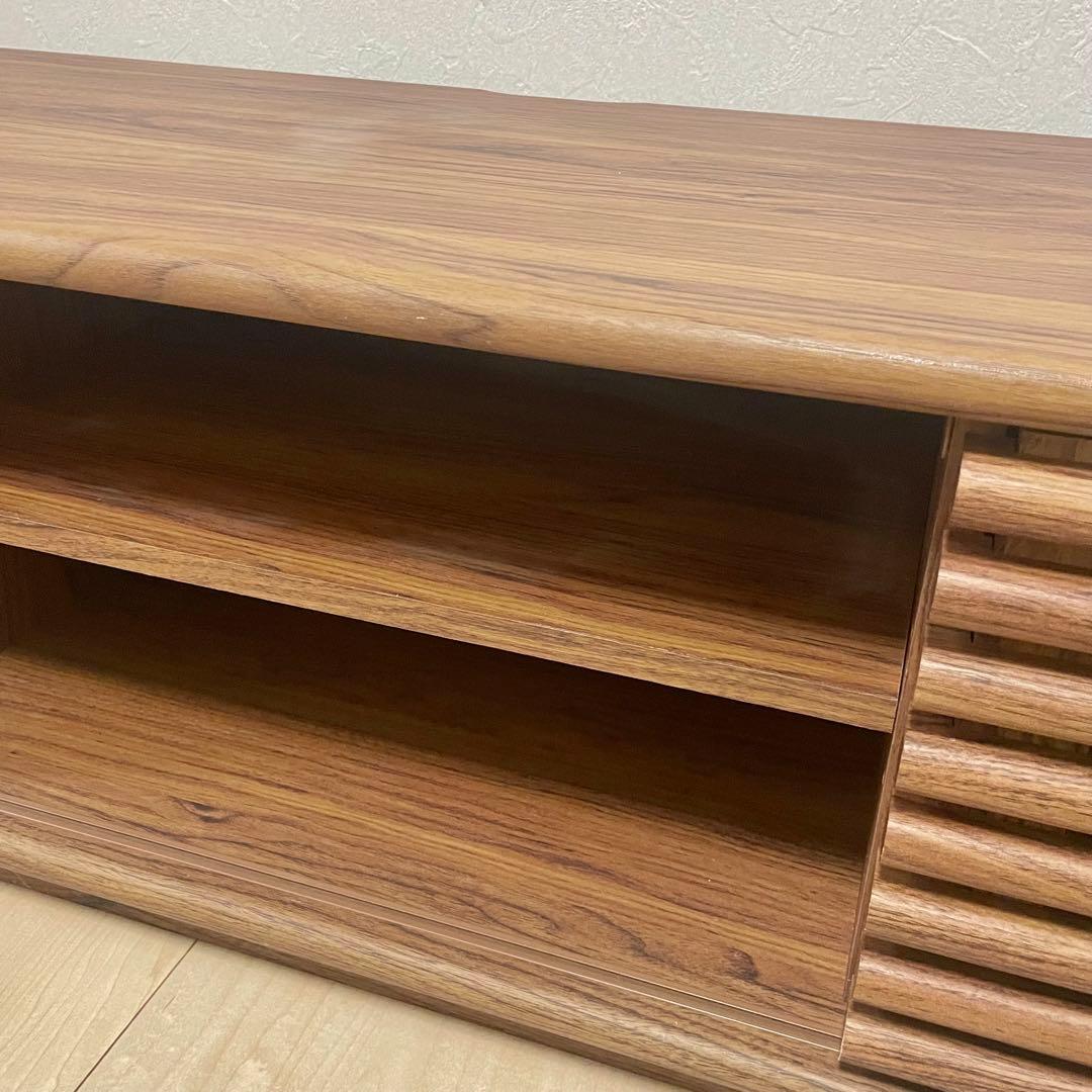 プ*照様 【美品】テレビ台 ローボード 幅118cmウォールナット 北欧 モダン