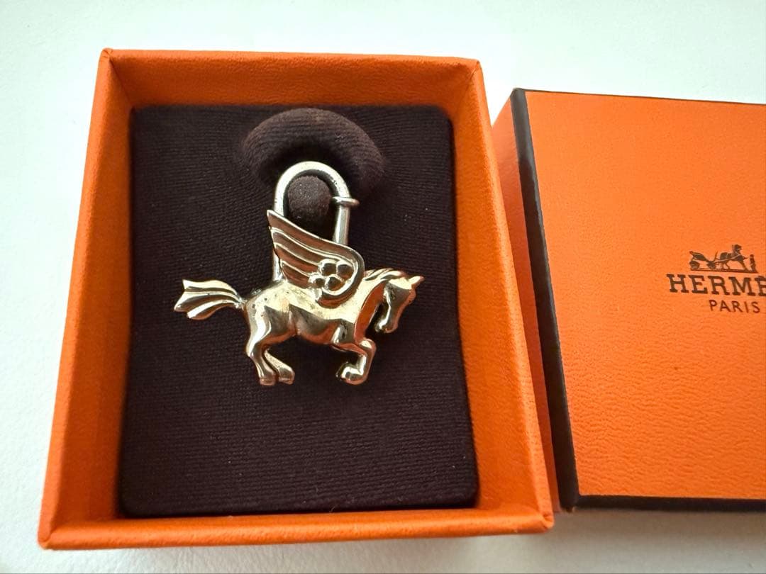 HERMES エルメス カデナ ペガサス シルバー チャーム 1993年 難あり