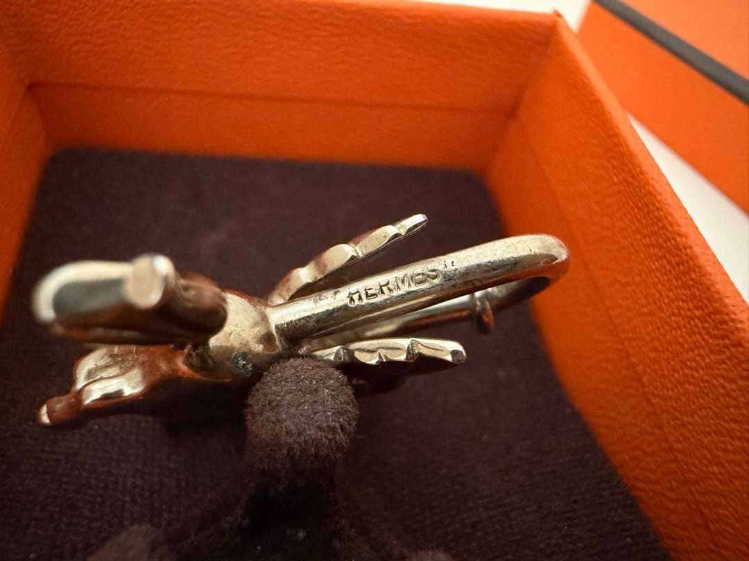 HERMES エルメス カデナ ペガサス シルバー チャーム 1993年 難あり