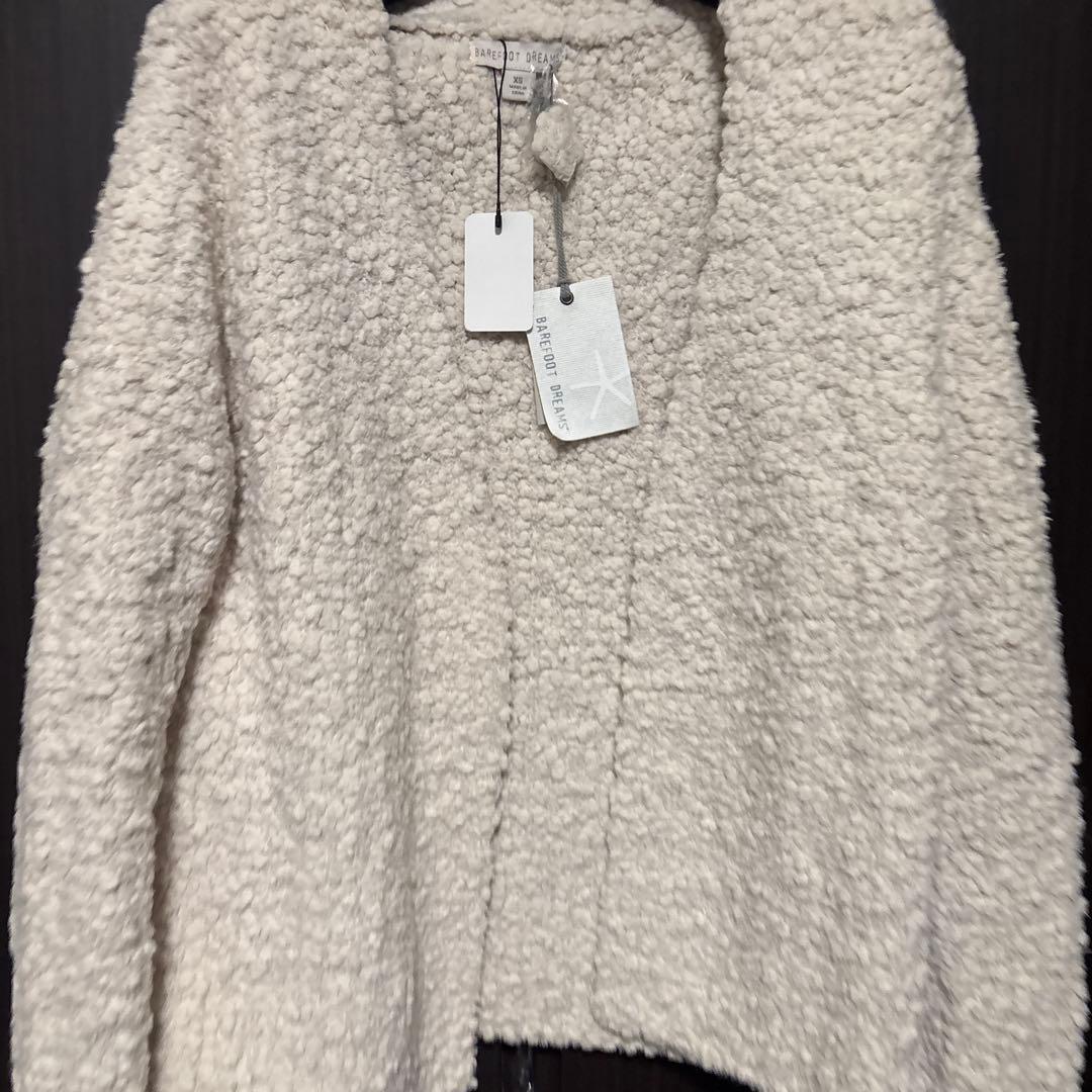 BAREFOOT DREAMS カーディガンXS クリーム　プードルカーディガン