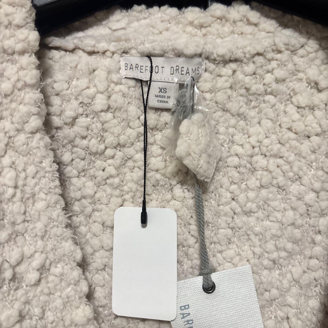 BAREFOOT DREAMS カーディガンXS クリーム　プードルカーディガン