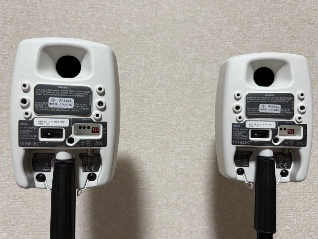 GENELEC 6010A アクティブスピーカー ペア 2台セット スタンド付き