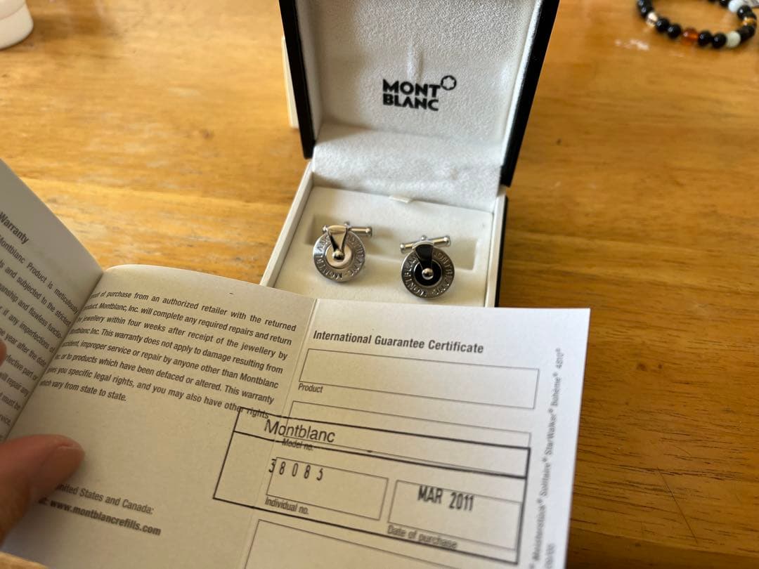 MONTBLANC カフリンクス シルバーコレクション 925 未使用