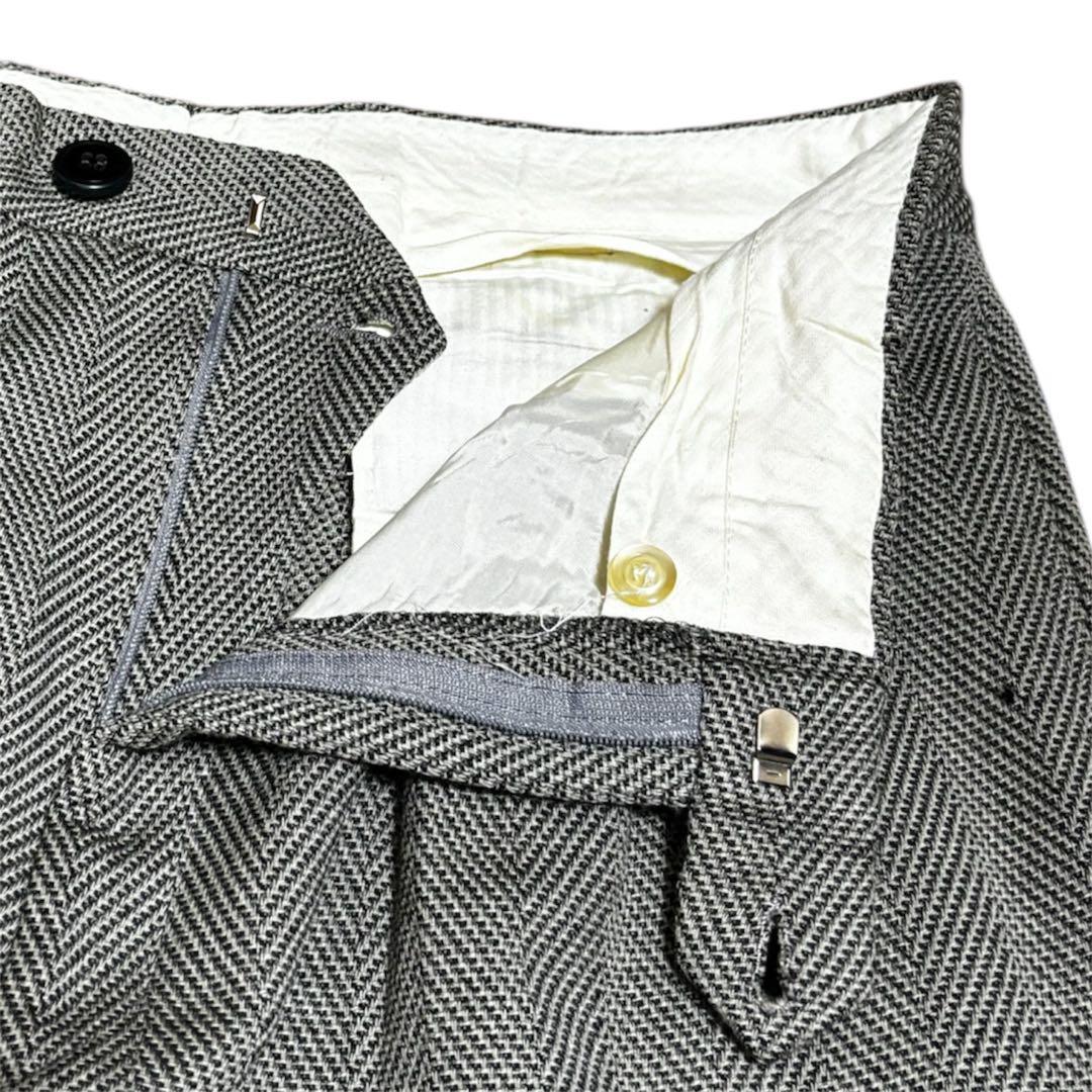 90s GIORGIO ARMANI Tweed ウールスラックス 2タック