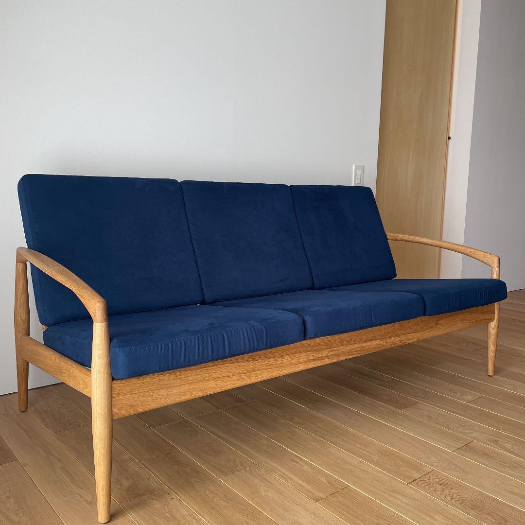 ペーパーナイフソファ　3シーター　宮崎椅子製作所