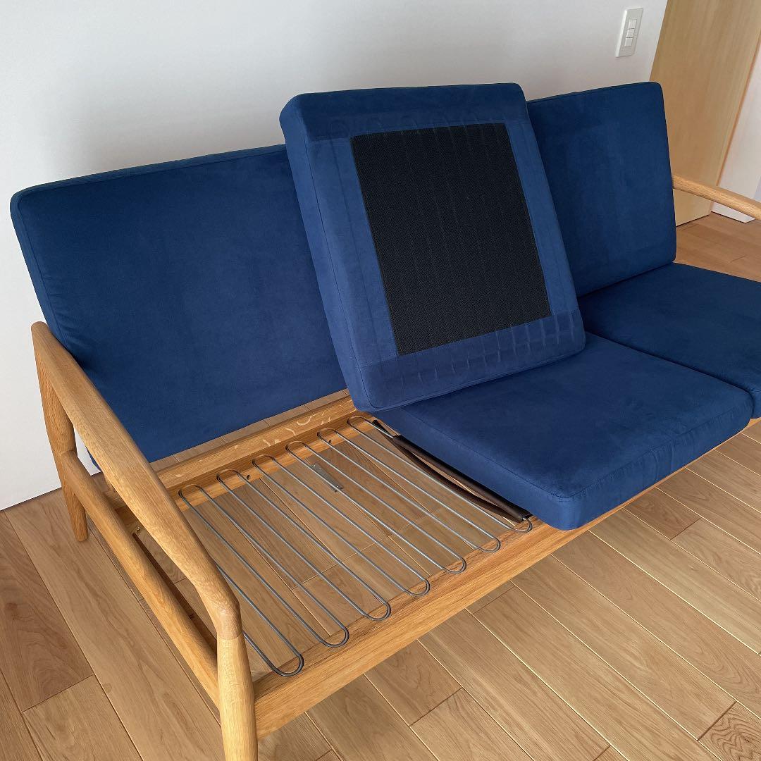 ペーパーナイフソファ　3シーター　宮崎椅子製作所