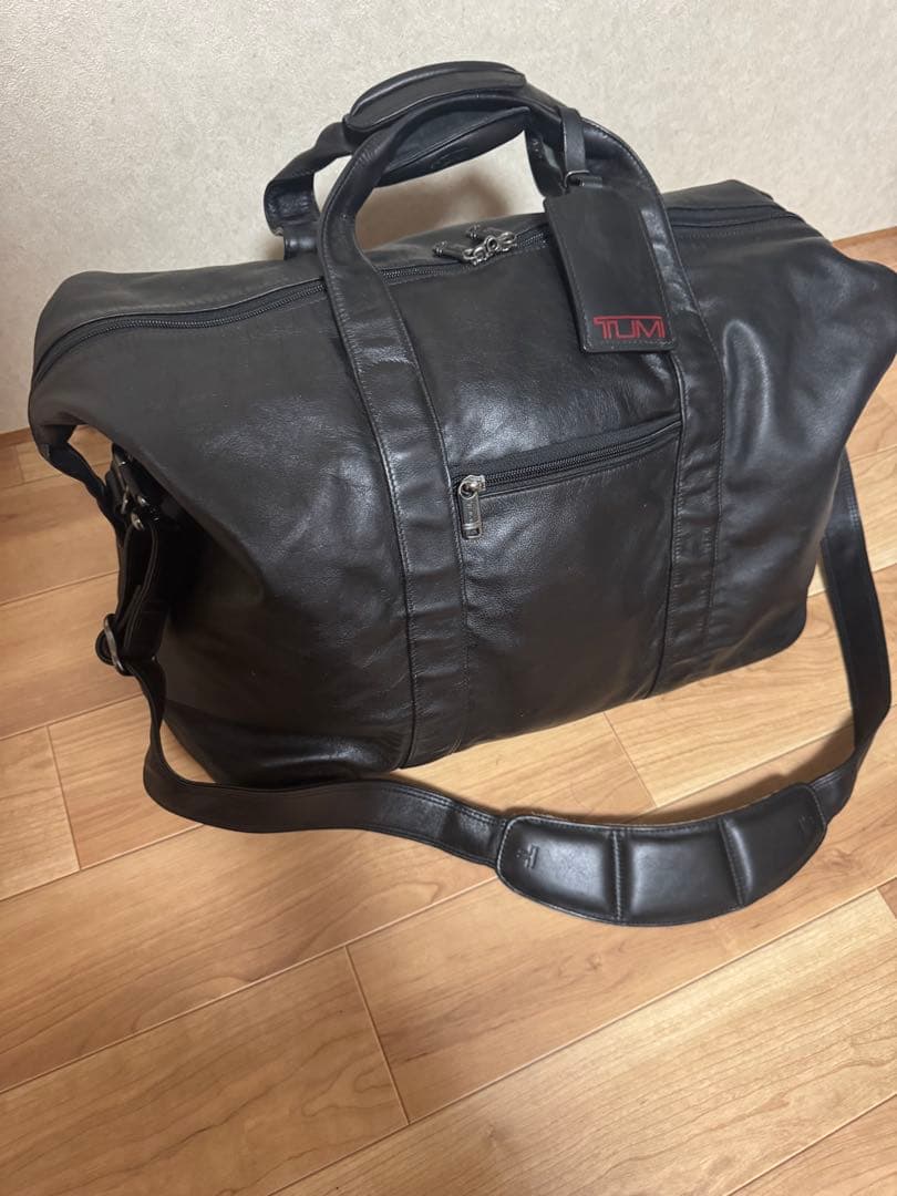【希少美品】TUMIオールレザー ボストンバッグ 黒　92149D4