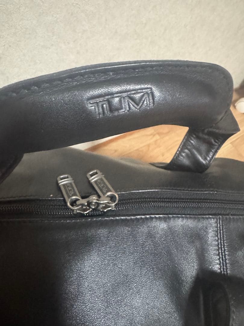 【希少美品】TUMIオールレザー ボストンバッグ 黒　92149D4