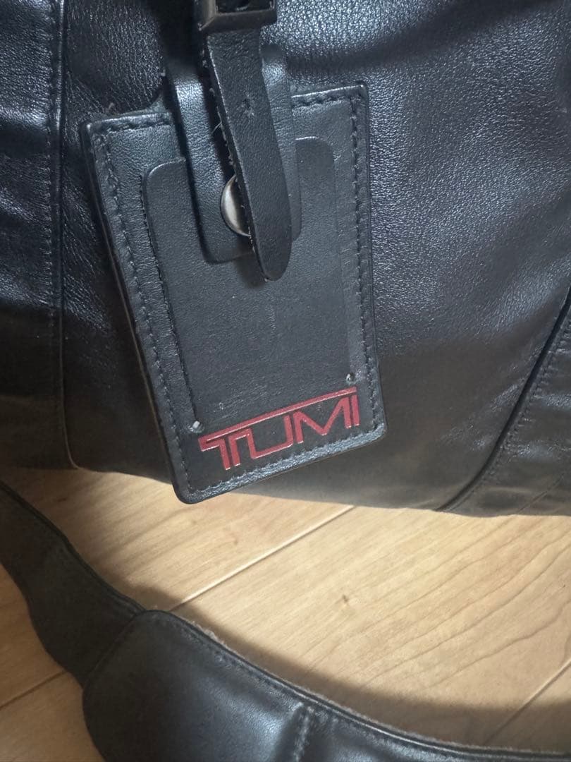【希少美品】TUMIオールレザー ボストンバッグ 黒　92149D4