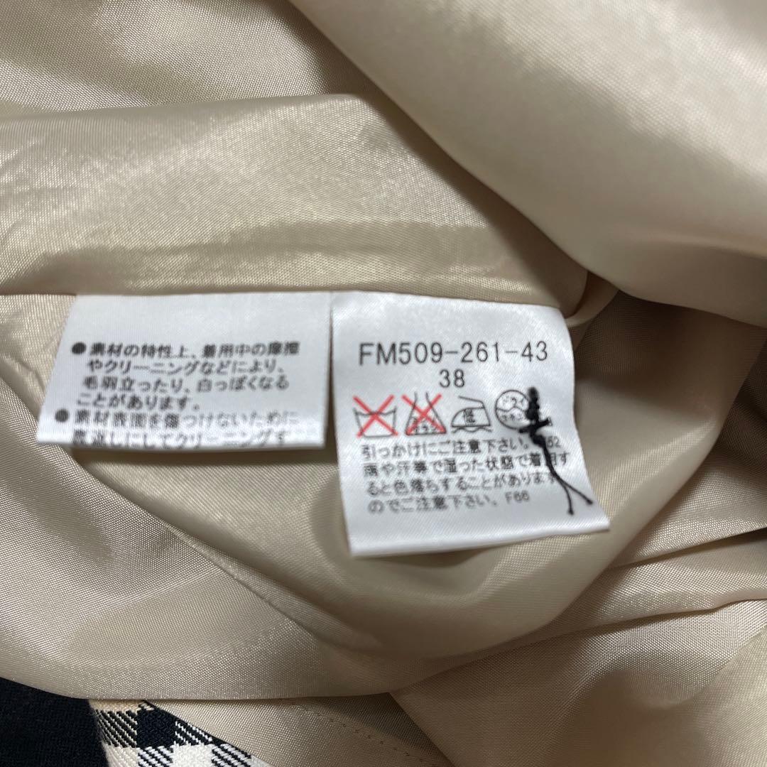 バーバリーブルーレーベル　ノバチェック柄 ノースリーブワンピース 38