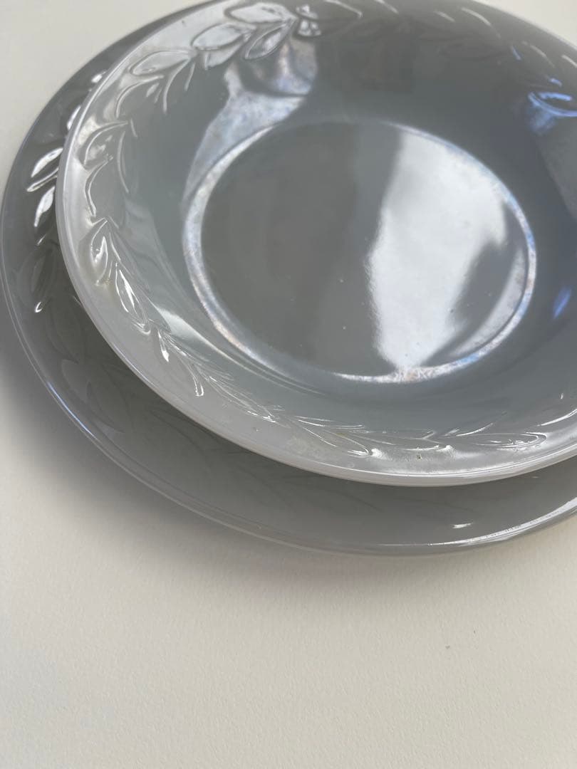 Fire king ファイヤーキングアンティークボウルと中皿2セット(4点）