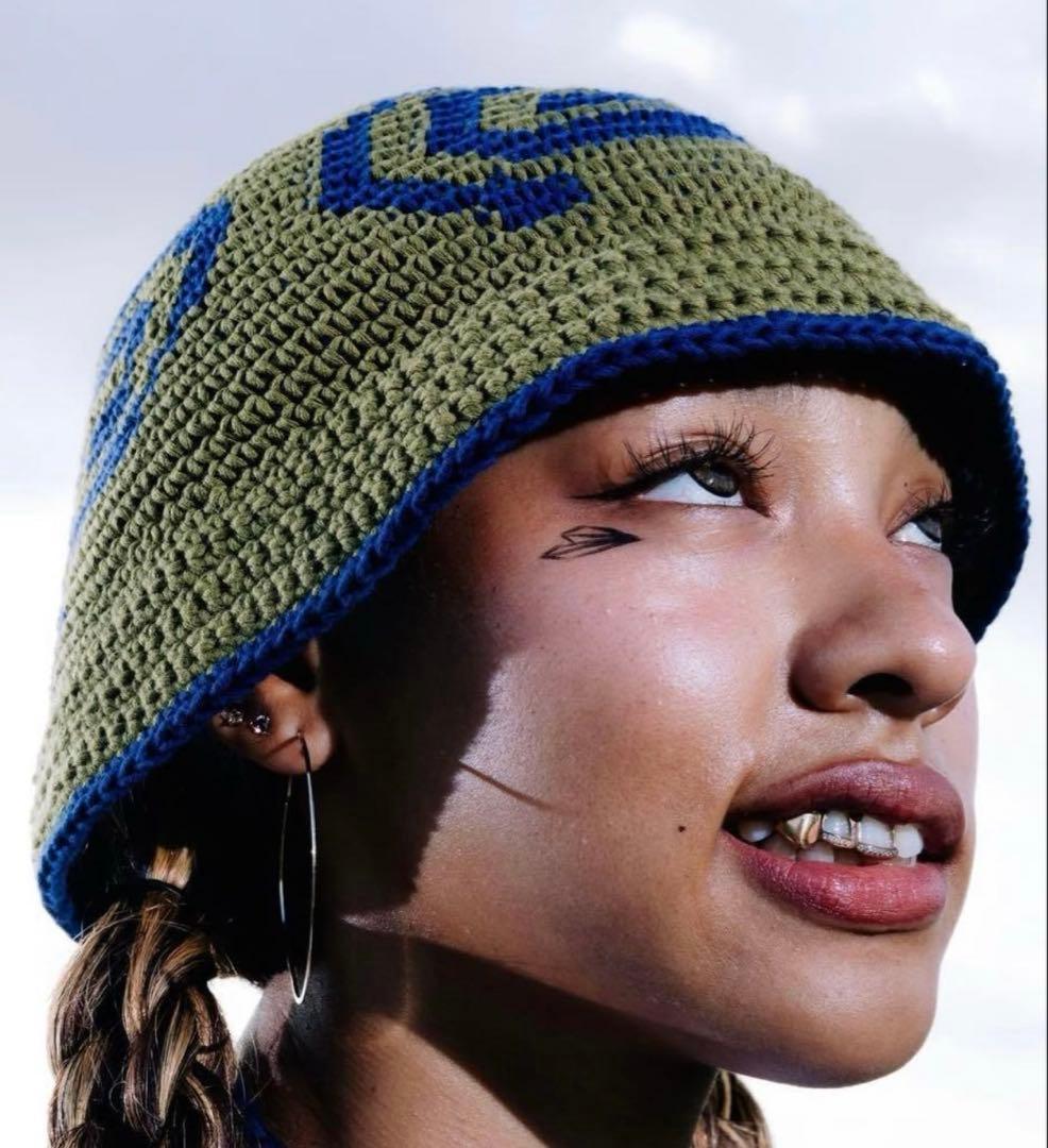 帽子 sol soonerorlaterHand-knitted Bucket Hat