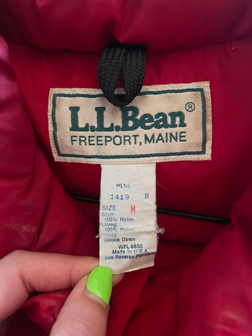 USA製【L.L.Bean】古着 エルエルビーン ダウンベスト ダウン