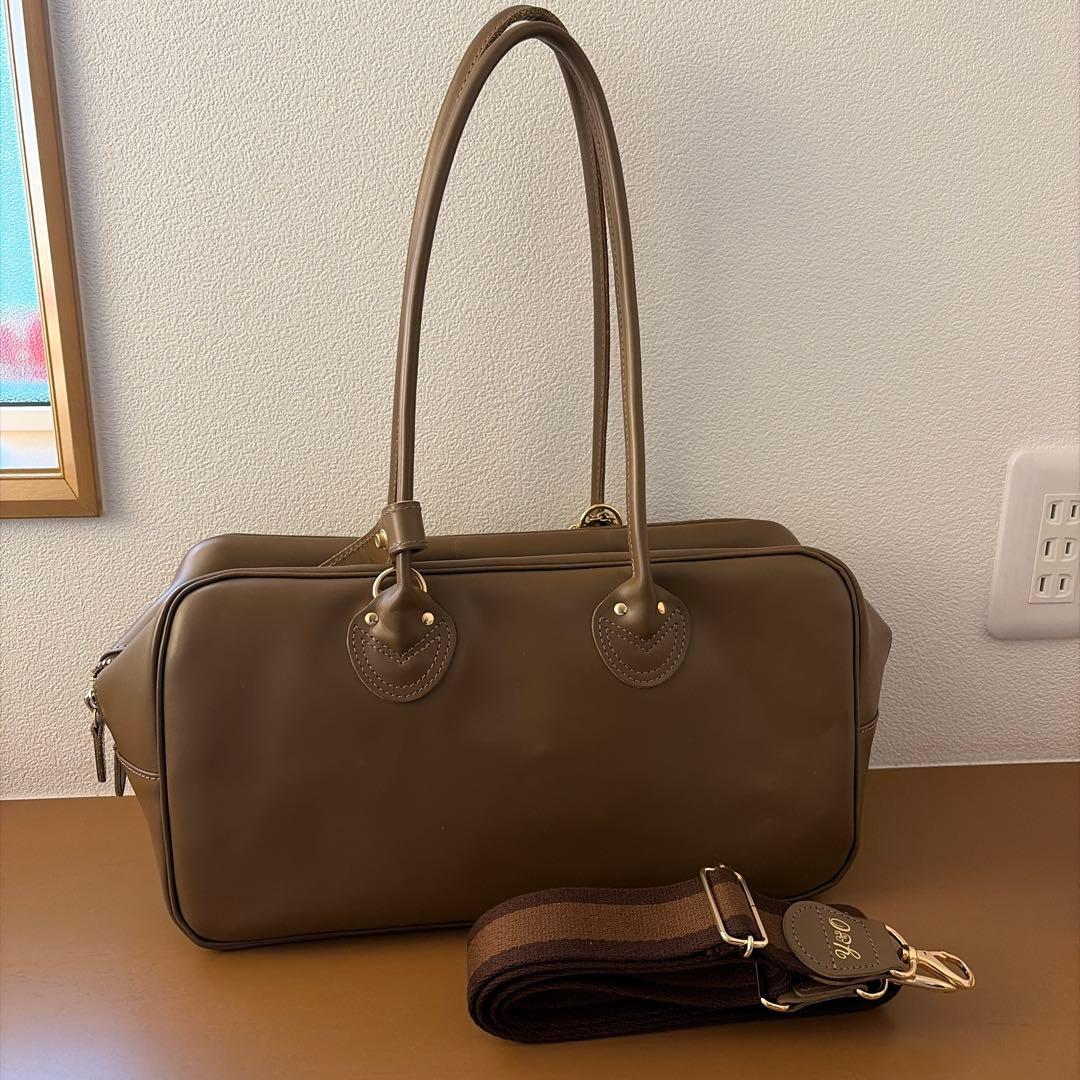 FRAMeWORK YOUNG&OLSEN 別注スムースレザー　バッグ　ブラウン