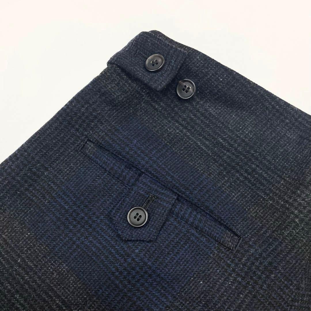 ヨウジヤマモト GLEN CHECK CENTER PRESS PANTS 1