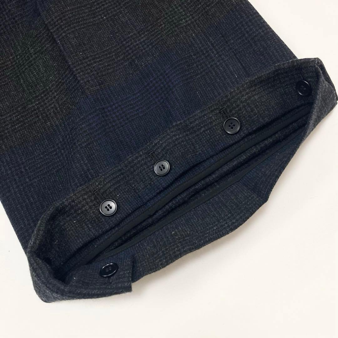 ヨウジヤマモト GLEN CHECK CENTER PRESS PANTS 1