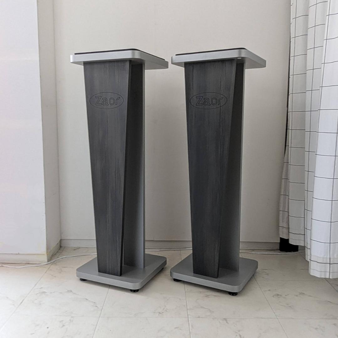 ZAOR ザオール MIZA V36 ペア グレイウェンジ スピーカースタンド