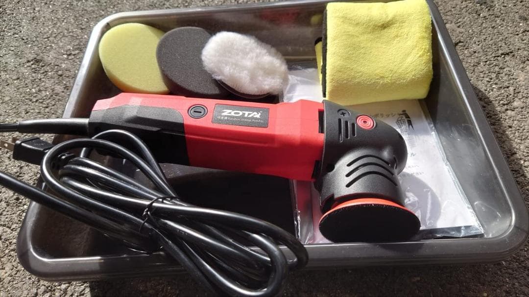 小型 ランダムオービタル式ポリッシャー,100V六段変速 日本語取扱説明書付