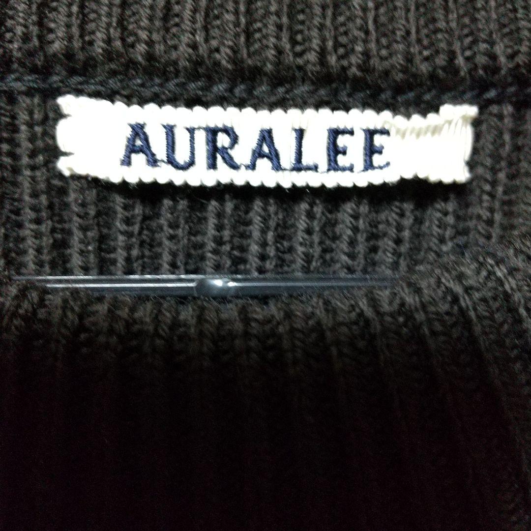 オーラリーメンズセーターブラウン