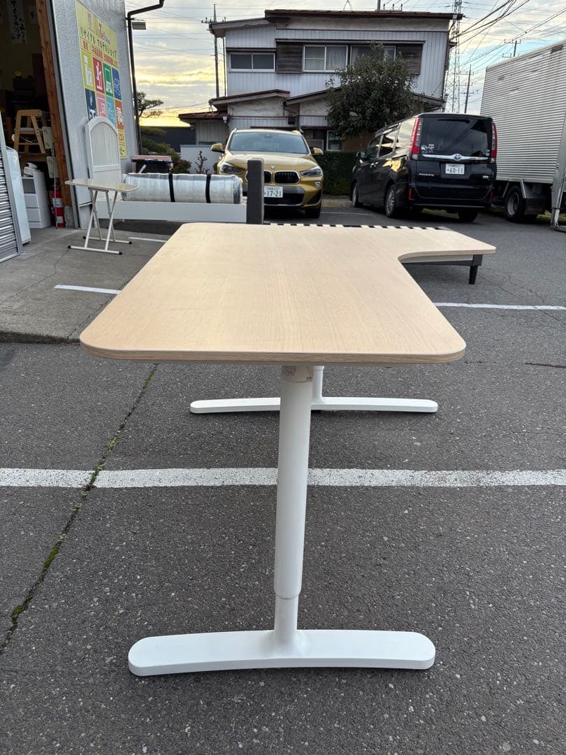 IKEA イケア コーナーデスク右 L字テーブル BEKANT ベカント