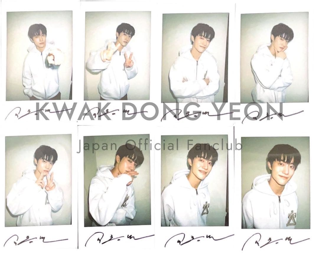 KWAK DONGYEON クァク・ドンヨン　直筆サイン入り　ポラロイド