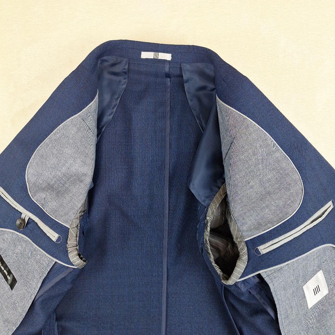 美品✨スーツセレクト　ビジネススーツ　スリーピース　ネイビー　Y4