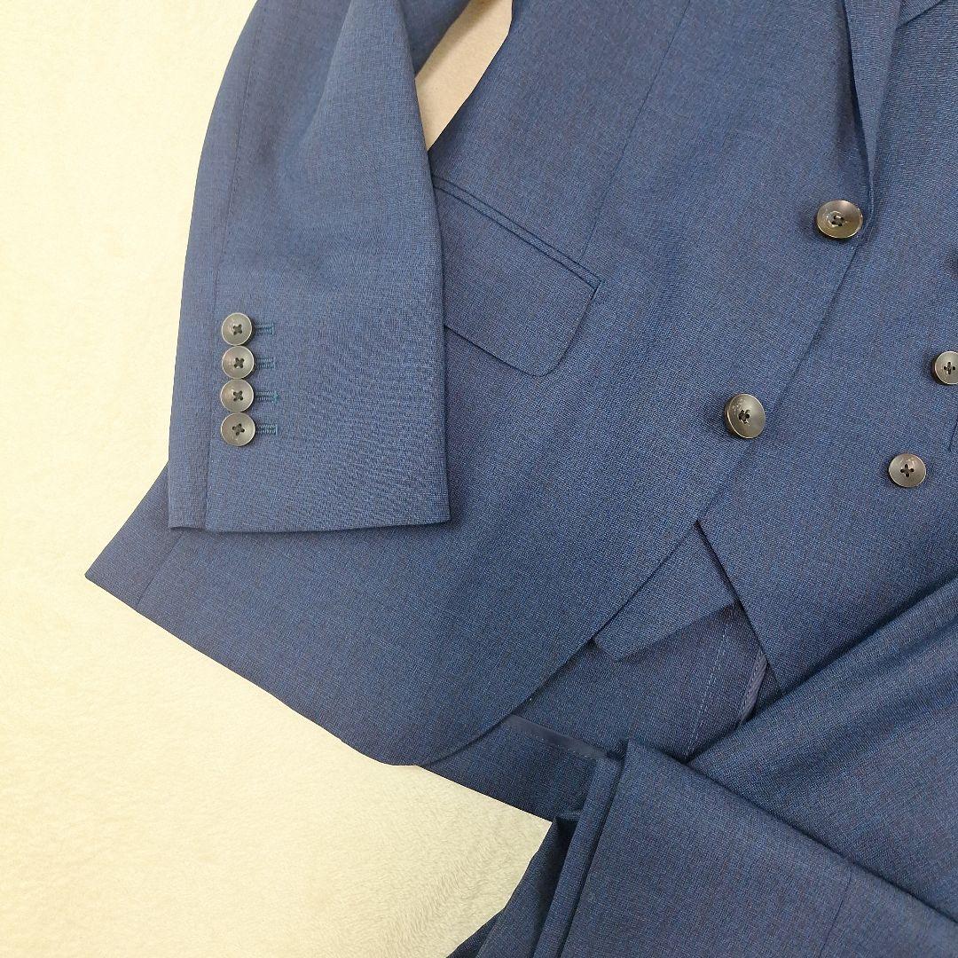 美品✨スーツセレクト　ビジネススーツ　スリーピース　ネイビー　Y4