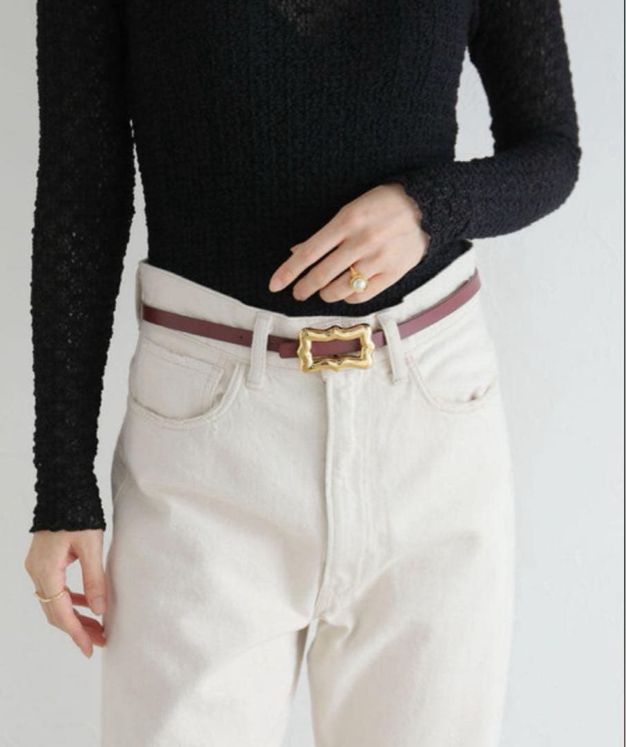 【美品】A VACATIONリボンベルト　リバーシブル