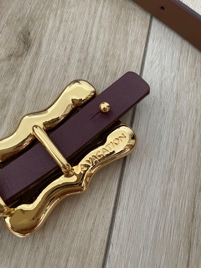 【美品】A VACATIONリボンベルト　リバーシブル