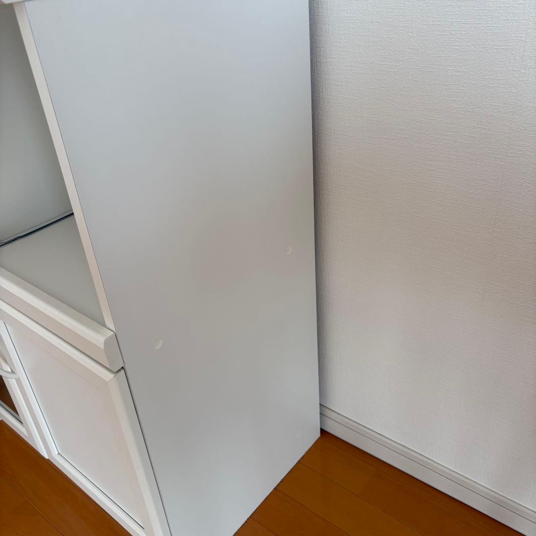 【即日発送】セルシナ カップボード ホワイト　レンジ台　食器棚　シンプル