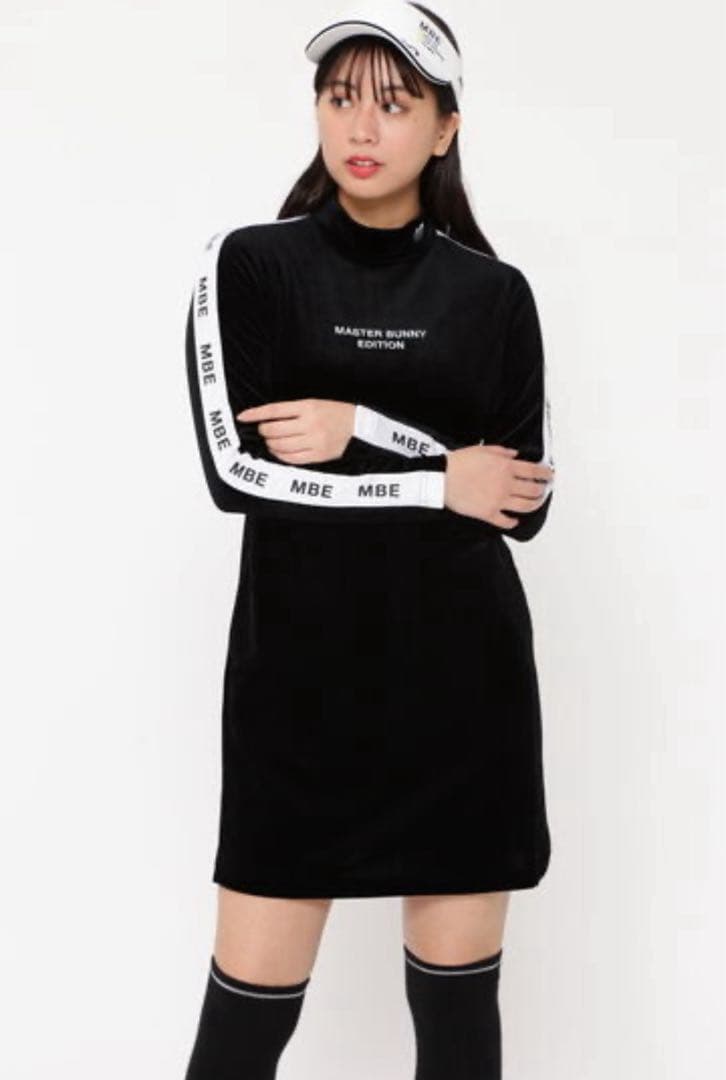 【美品】MASTER BUNNY EDITION ベロア モックネックワンピース