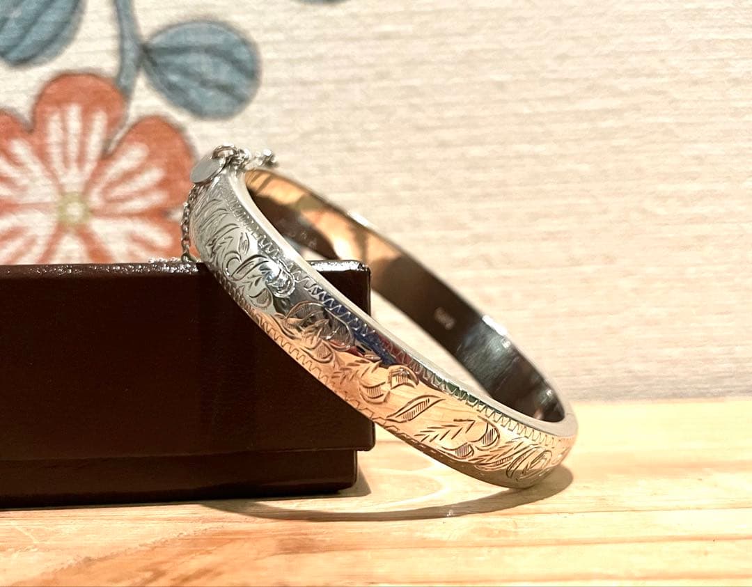 【agete】アガット シルバーバングル〈太〉