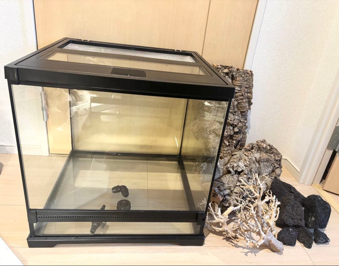 GEX エキゾテラ グラステラリウム4545 爬虫類 飼育ゲージ ドレイン