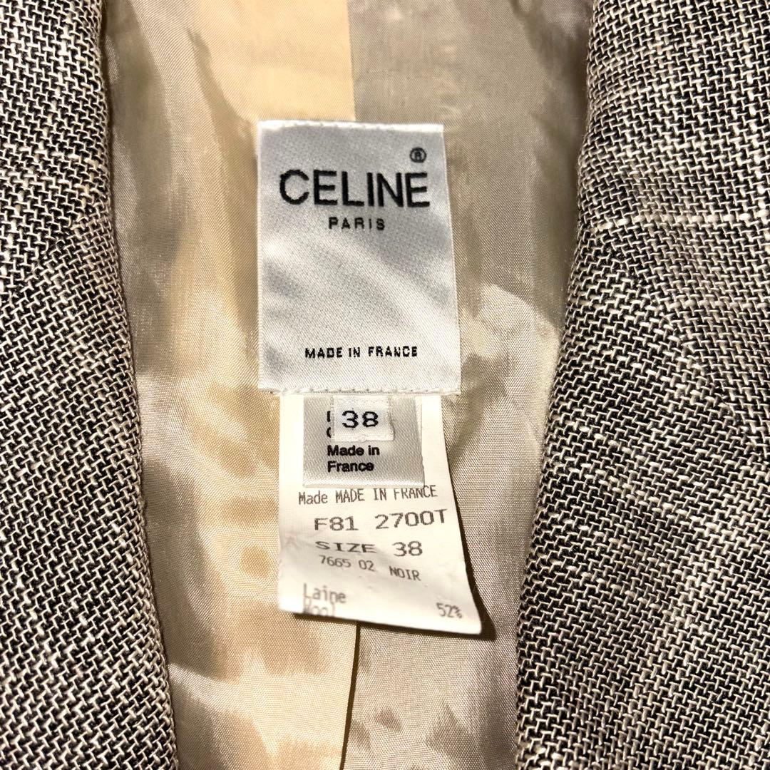【高級品】 CELINE セリーヌ　ジャケット　フランス　シルク