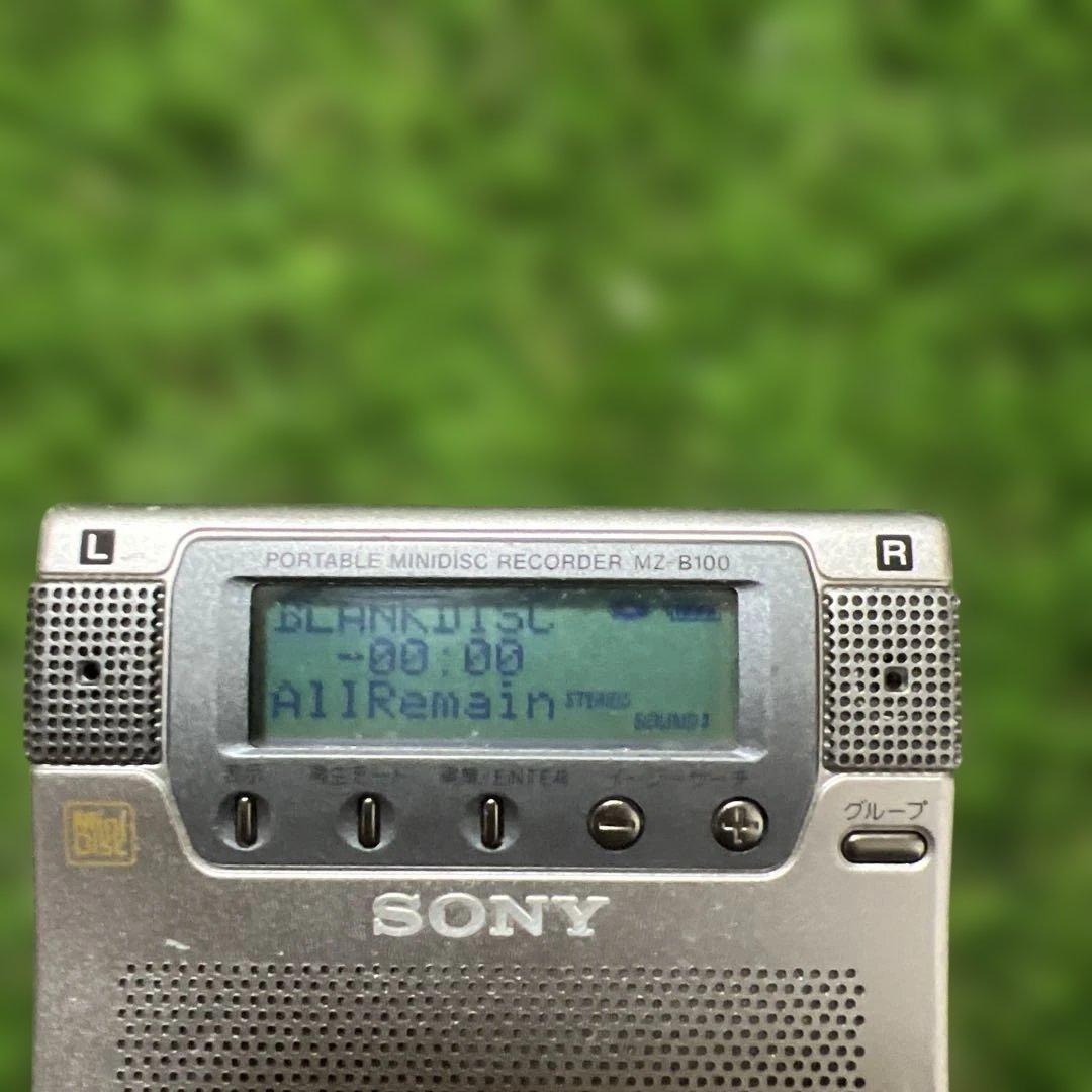 SONY ポータブルミニディスクレコーダー MZ-B100中古