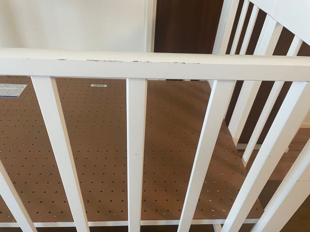 KATOJI ベビーベッド ミニサイズ送料込み 上下2段式 ホワイト