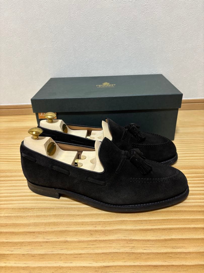 m*o様 クロケット＆ジョーンズキャベンディッシュ3 スエード 純正シューツリー