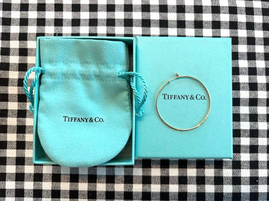 ティファニー[片耳]ダイヤモンドフープピアス
