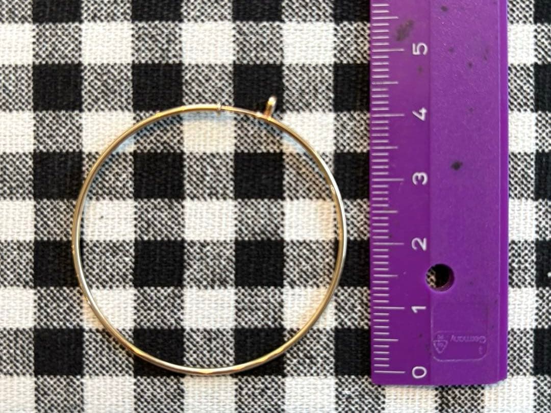 ティファニー[片耳]ダイヤモンドフープピアス