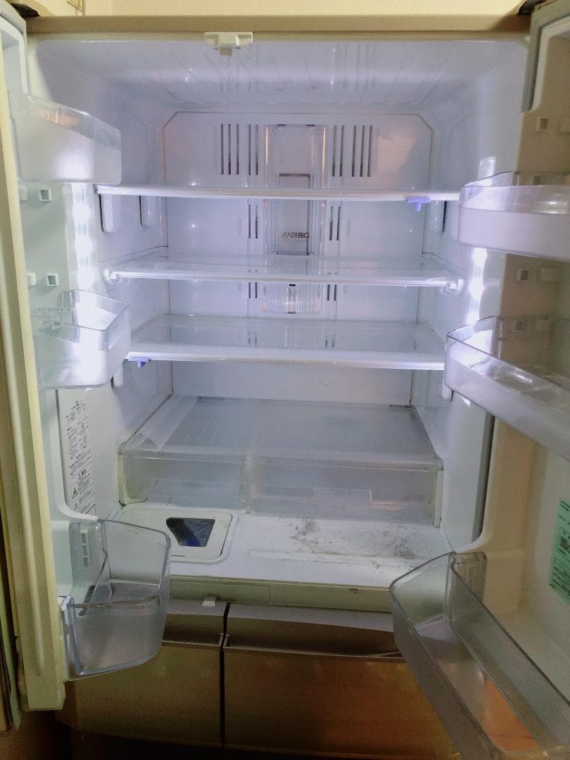 三菱電機 6ドア 冷蔵庫（501L・フレンチドア）フローラル MR-E50R-F