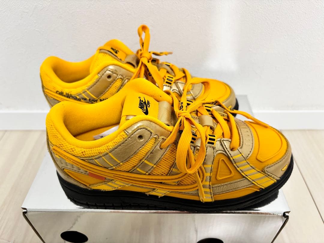 新品未使用 キッズ ラバー ダンク ナイキ×オフホワイト　19cm