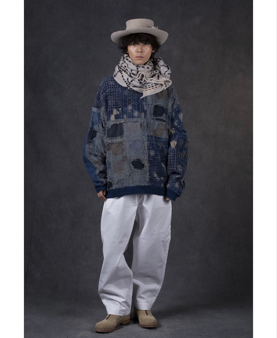 新品　size3　キャピタル BORO×IDG裏毛 2TONE BIGスウェット