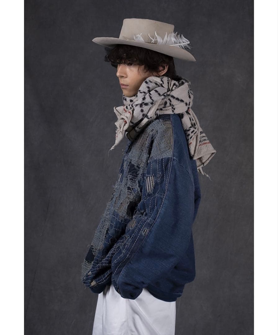 新品　size3　キャピタル BORO×IDG裏毛 2TONE BIGスウェット