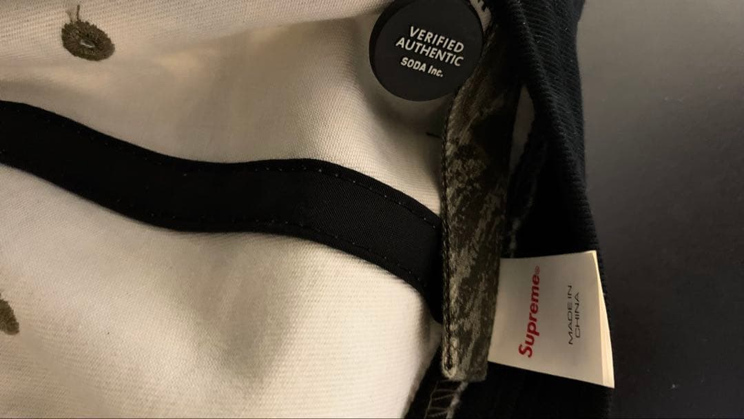 SUPR3ME 迷彩キャップ NEW YORK