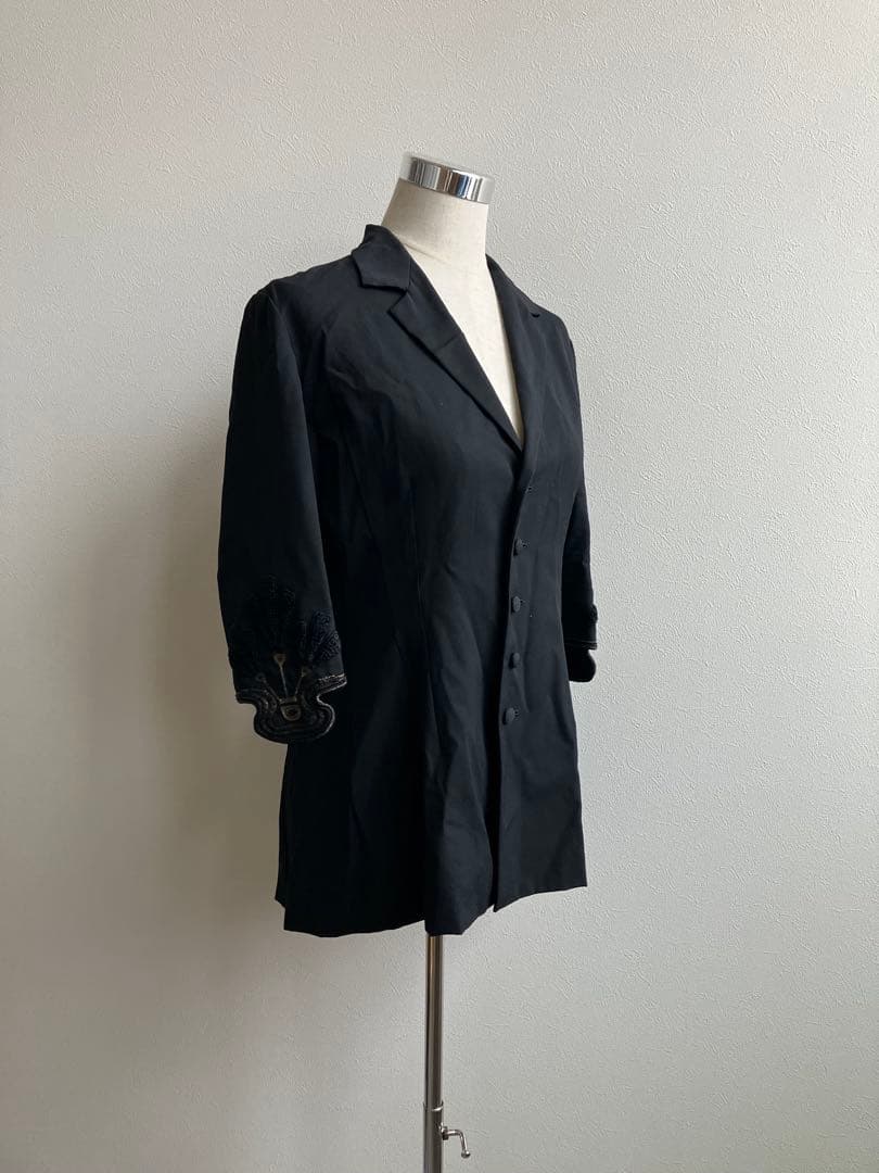 ★ ヨウジヤマモト 日本製 両面ボタン 刺繍袖 デザイン テーラードジャケット