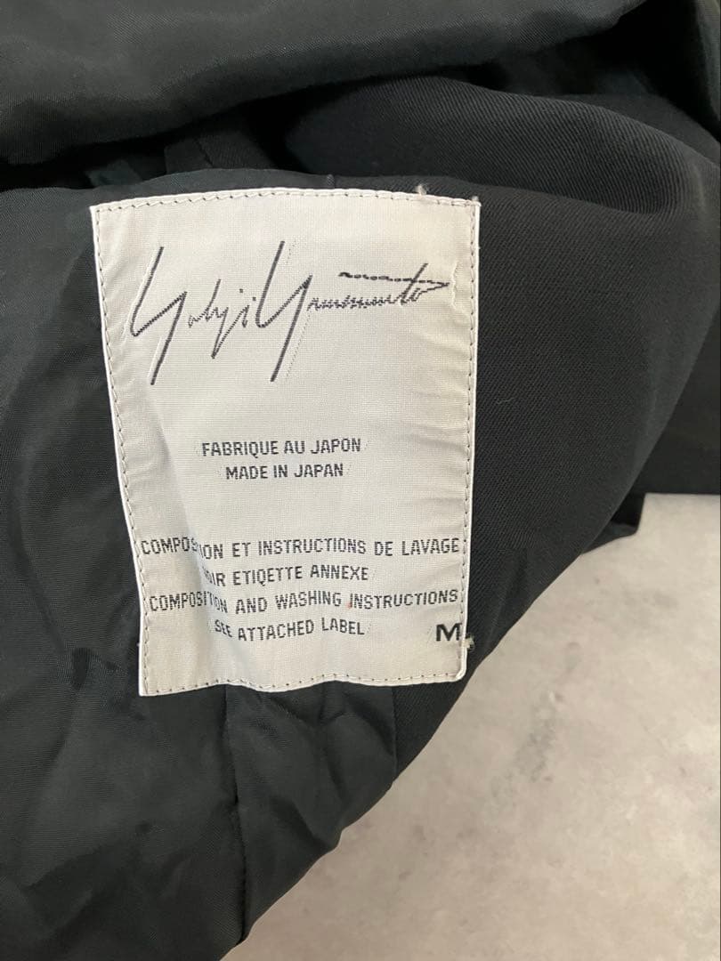 ★ ヨウジヤマモト 日本製 両面ボタン 刺繍袖 デザイン テーラードジャケット