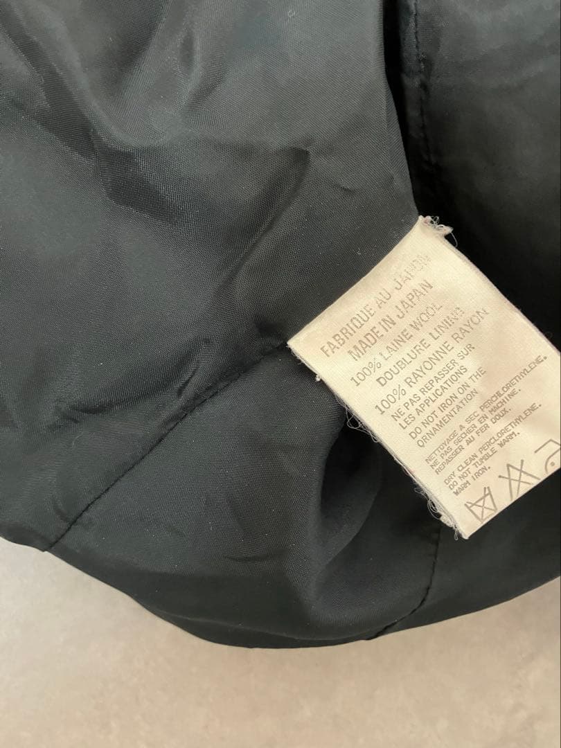 ★ ヨウジヤマモト 日本製 両面ボタン 刺繍袖 デザイン テーラードジャケット